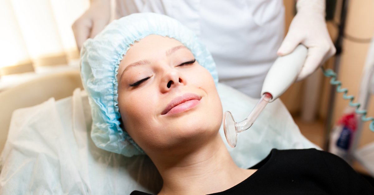 High-Frequency Facial Treatment